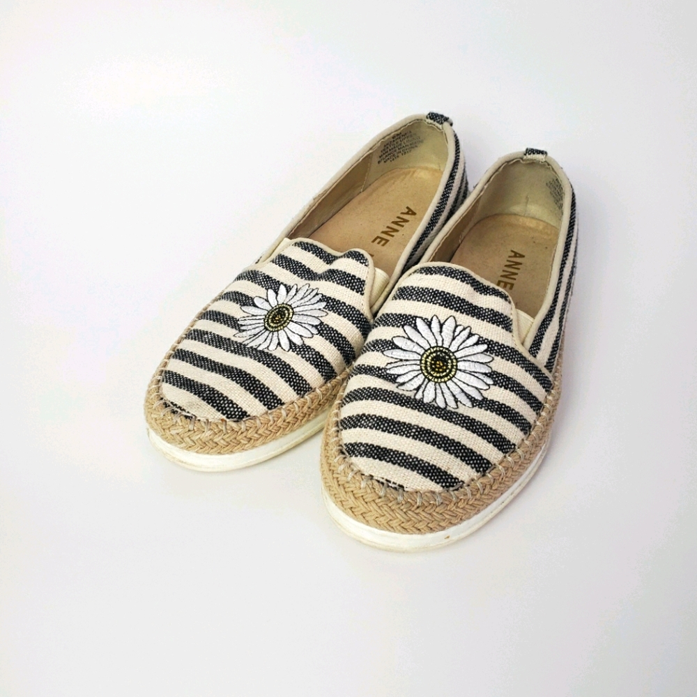 ANNE KLEIN Zarenna Daisy Striped Espadrill…